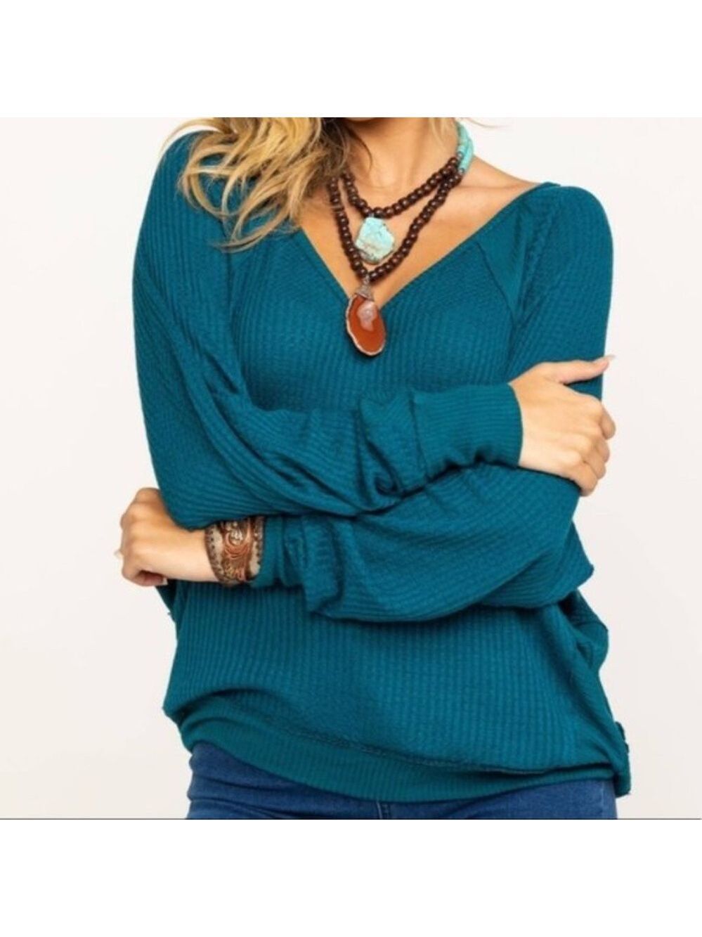 Free People Santa Clara Thermal Top